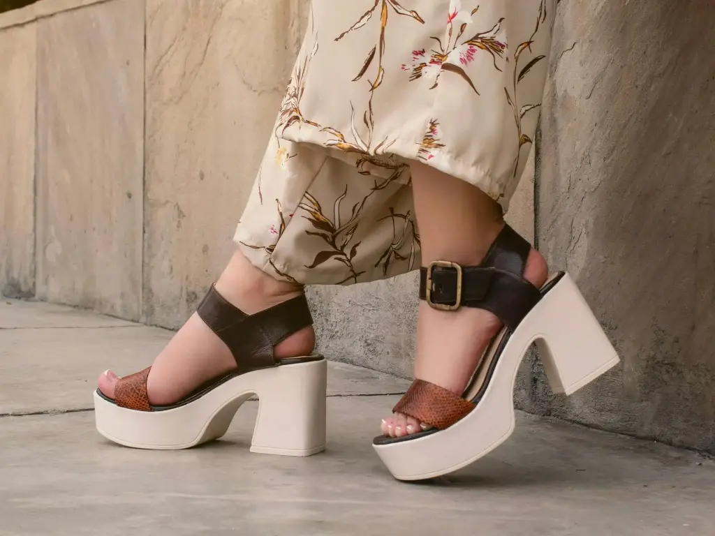 Velour Buckle Heels